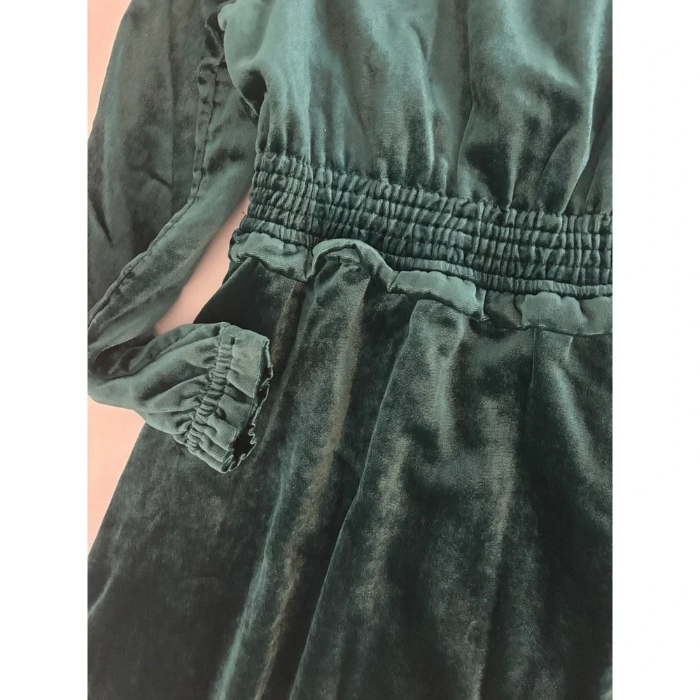 Crewcuts Green Velour Dress - Picture 5 of 10